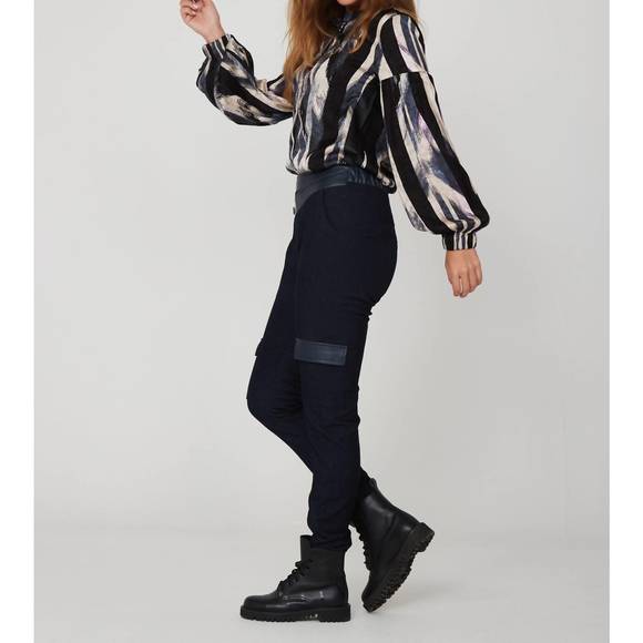 NEW NU DENMARK karen shirt in black mix - Picture 3 of 6